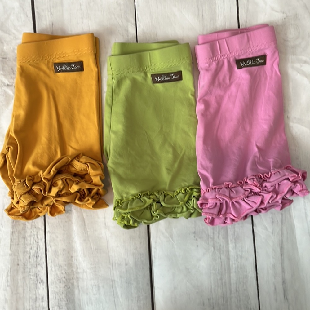 3 pair Matilda Jane Ruffle shorts